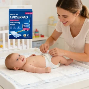 High Standard Customized Logo Size Disposable Underpads Bed Pad Changing Table Pad for Baby Infant