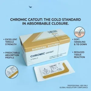 High Strength Catgut Suture for Medical Use Sterile Absorbable Thread Supporting Fast Safe Tissue Healing