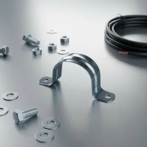 High Strength Stainless Steel U Clip Steel Saddle Clamp with Plastic Pipe End Caps for Metal Pipe Forming Machine Accessories