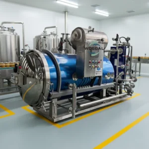 High Temperature High Pressure Steam Food Sterilizer for Baby Food Water Spray Retort Autoclave