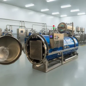High Temperature High Pressure Steam Retort Machine for Food and Beverage Industry CE ASME Food Autoclave Sterilizers
