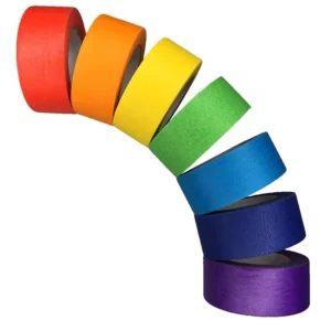 High Temperature Resistant Spray Painting Masking Paper Tape Paper PET Polyester Film
