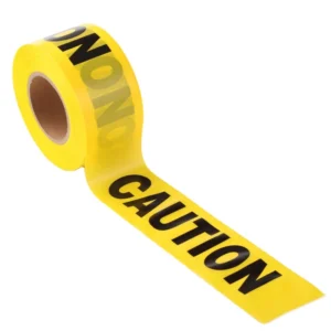 High Visibility 30mic PE Warning Tape Tear Resistant Custom Logo Weatherproof for Warehouse Management