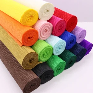 High Wrinkle Premium 140g Heavy Crepe Paper 100% Wood Pulp Recycled Materials DIY Huge Crafts Flower Sets Customizable Sizes Ark