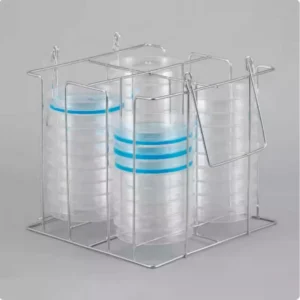 High pressure sterilization resistant stainless steel culture dish storage rack test tube rack