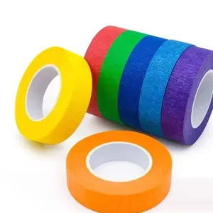 High quality Adhesive Residue Free Colored Masking Tape Easy Tear Crepe Paper Tape Strong Adhesive Writable Painters Tape