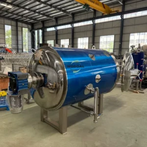 Horizontal Retort Sterilizer for Glass Jars with Trolley Basket