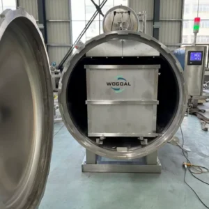Horizontal Sterilization Autoclave with Spray System for Retort Sachets of Red Beets