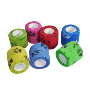 Horse Dog Pet Animal Self adhesive Elastic Breathable Non woven Bandage Veterinary Wrap Cohesive Bandage