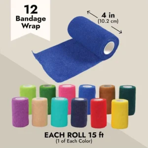 Horse Medical Adhesive Non-woven Cohesive Bandage Finger Wrist and Ankle First Aid Vet Wrap Elastic Bandage
