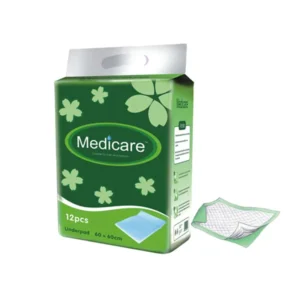 Hospital Disposable Underpad Cotton Incontinence Bed Pad with Leak Guard & Dry Surface Absorption Sizes 60x40cm-90cm