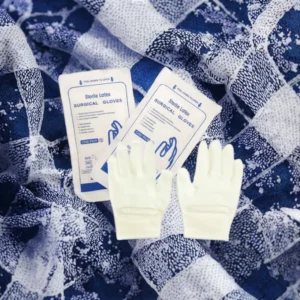 Hospital Doctor Latex Glove Sterile Textured Full Surface Surgical Gloves Medical Grade Disposable EN ISO 374 Type B