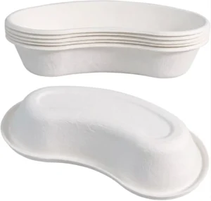 Hospital Grade 700ml Disposable Pulp Kidney Tray Leak Proof Sugarcane Recycled Pater Basin