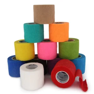 Hospital Grade Class 1 Sports Wound Support Compressed Dressing Custom Print Colored Self Adhesive Vet Wrap Bandage