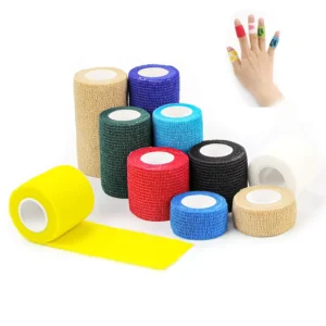 Hospital Grade Medical Sports Wound Support Dressing Custom Print Colored Self Adhesive Vet Wrap Cohesive Elastic Bandage