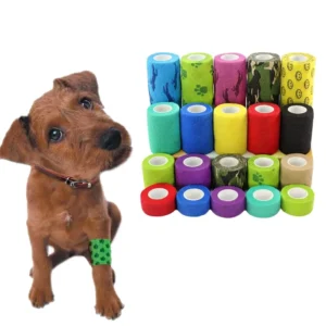 Hospital Grade Medical Sports Wound Support Dressing Custom Print Colored Self Adhesive Vet Wrap Cohesive Elastic Bandage