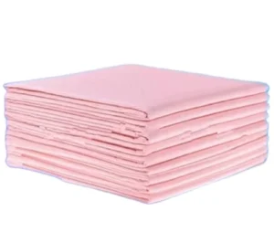 Hospital Grade Pink Waterproof Disposable Bed Pads Bulk Manufacturer OEM Size Large Absorption Fast Dry 5 Layers