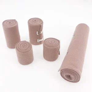 Hospital Medical Cohesive Elastic Bandage Natural Adhesive Elastic 20cm Cotton Crepe Bandage