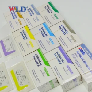 Hospital Medical Sutures Synthetic Nature Absorbable Surgical Sutures Polyester Braided Material for Hospital Beauty Clinics Use