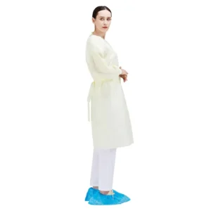 Hospital Non woven Medical Protective Disposable SMS Isolation Gown with Long Sleeve
