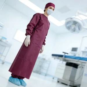 Hospital Operating Room Medical Protective Clothes Chlorine Resistant Washable Reusable Long Sleeve Surgical Gown Nurses Doctors