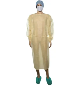 Hospital Protective Clothing PE PP Ultrasonic Welding Sterile Medical Disposable Surgical Gown CE Certified Adult Use