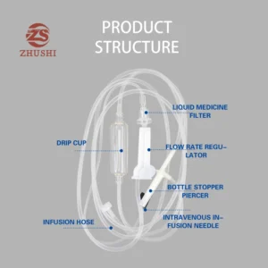 Hospital Supply Medical I.V. Intravenous Infusion Set IV Tubing Infusion Set