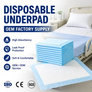 Hospital Underpad Manufacturer Disposable Bed Pad Bulk OEM Service Factory