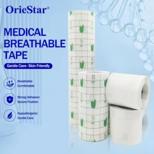 Hospital Use Medical Breathable Tape Roll Strong Adhesion Hypoallergenic Dressing Retention Tape