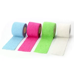 Hot Melt Glue Strong Adhesive Light Elastic Multi color Hand Tear Tape Custom Weight Lifting Band