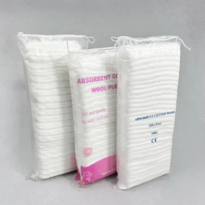 Hot Sell High Absorbent Folded Zig Zag Pure Cotton Disposable CE Certified Surgical Medical Use Skin Friendly Class II EO
