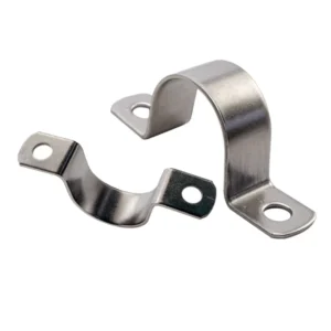 Hot Selling 304 Stainless Steel Double Hole U Shaped Clamp Saddle Pipe Fittings with Bolts for Electrical Metal Conduit