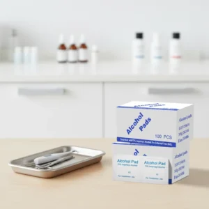 Household Antiseptic Disinfection Cotton Alcohol Pads 100PCS 3x6cm Single Use Cleaning Supplies