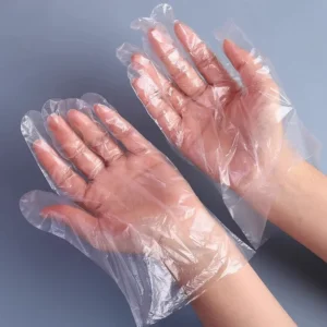 Household Gloves Disposable PE Plastic Hand Gloves Powder Free PE Gloves Food Grade