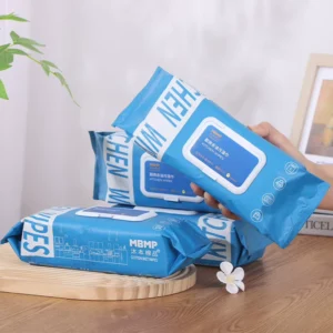 Household Kitchen Oil and Dirt Cleaning Wet Wipes Wipes Surface and Appliance Cleansing Wet Tissue BSCI Adults Lemon Scented