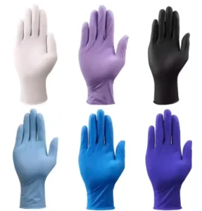 Household Safety Gloves 100 Pcs Box Blue Vinyl Blend Nitrile Gloves Grade Nitrile Gloves Free Sample Stock
