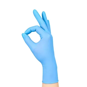 Household Titanfine NG935SL New Arrival Blue Disposable Nitrile Gloves Textured Powder Free 4 Mil 24CM Touchscreen Flexible