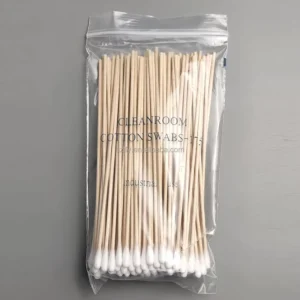 Huby Swab Stick 6 Inch Sharp Point Lint Free Swab Long Gun Cleaning Paper Wooden Stem 15 cm Q tip Cleanroom Cotton Swab
