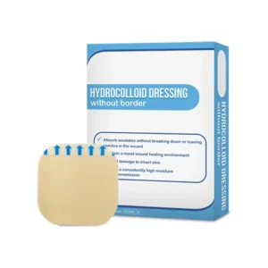 Hydrocolloid Dressing Without Border 4″ X 4″ Thin Hydrocolloid Patches Wound Dressing and Bed Sore Pads