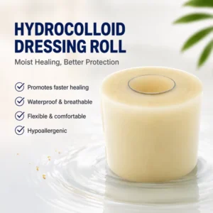 Hydrocolloid Roll for Skin Care Hydrocolloid Glue Wound Dressing Band Waterproof Suitable for All Skin Types Can Be Cut to Size