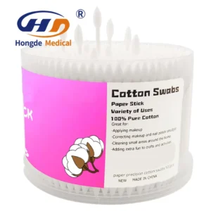 Hygienic Cotton Tips with Durable Plastic Sticks Baby Swab Sticks Bamboo Cotton Swabs