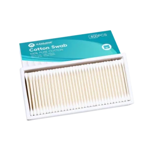Hypoallergenic Disposable Q-tips Double-headed Cotton Swab 400pcs Paper Stick Cotton Bud with Drawer Paper Box
