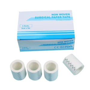 Hypoallergenic Micropore Medical Adhesive Paper Tape Non Woven Surgical Tape Manufacturer White and Skin Color