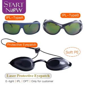 IPL Laser Safety With CE for OPT Industry 190nm 2000nm Laser Glasses E Light Protective Eyepatch