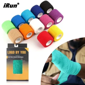 IRun Custom Colors Self Stick Elastic Bandages Waterproof Flexible Colorful Bandage Tape Non Woven Elastic Adhesive Bandages