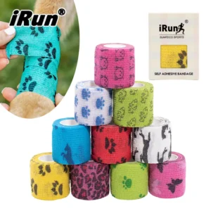 IRun Custom Waterproof Sport Elastic Bandage Football Self Adhesive Elastic Bandage Basketball Tennis Athletic Tape