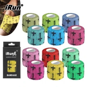 IRun Customized Sports Athletic Self Adhesive Elastic Cohesive Bandage Running Elastic Cohesive Bandage Finger Ankle Bandage
