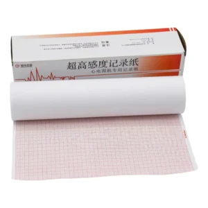 ISO CE Marked Medical Grade Thermal Paper 100% Wood Pulp Single Layer Roll 215mm*280mm Compatible with Mindray BeneVision ECG