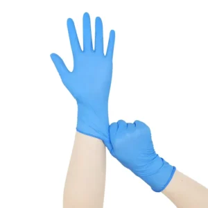Ice Blue Nitrile Hand Gloves Waterproof Painting Cleaning Washing up 4mil Powder Free Nitrile Disposable Gloves for Household