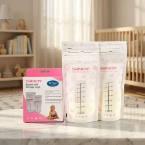 In Stock Breast Milk Storage Bags Food Grade PET PE Leak-Proof Pouches for Freezing Refrigerating Breast Milk